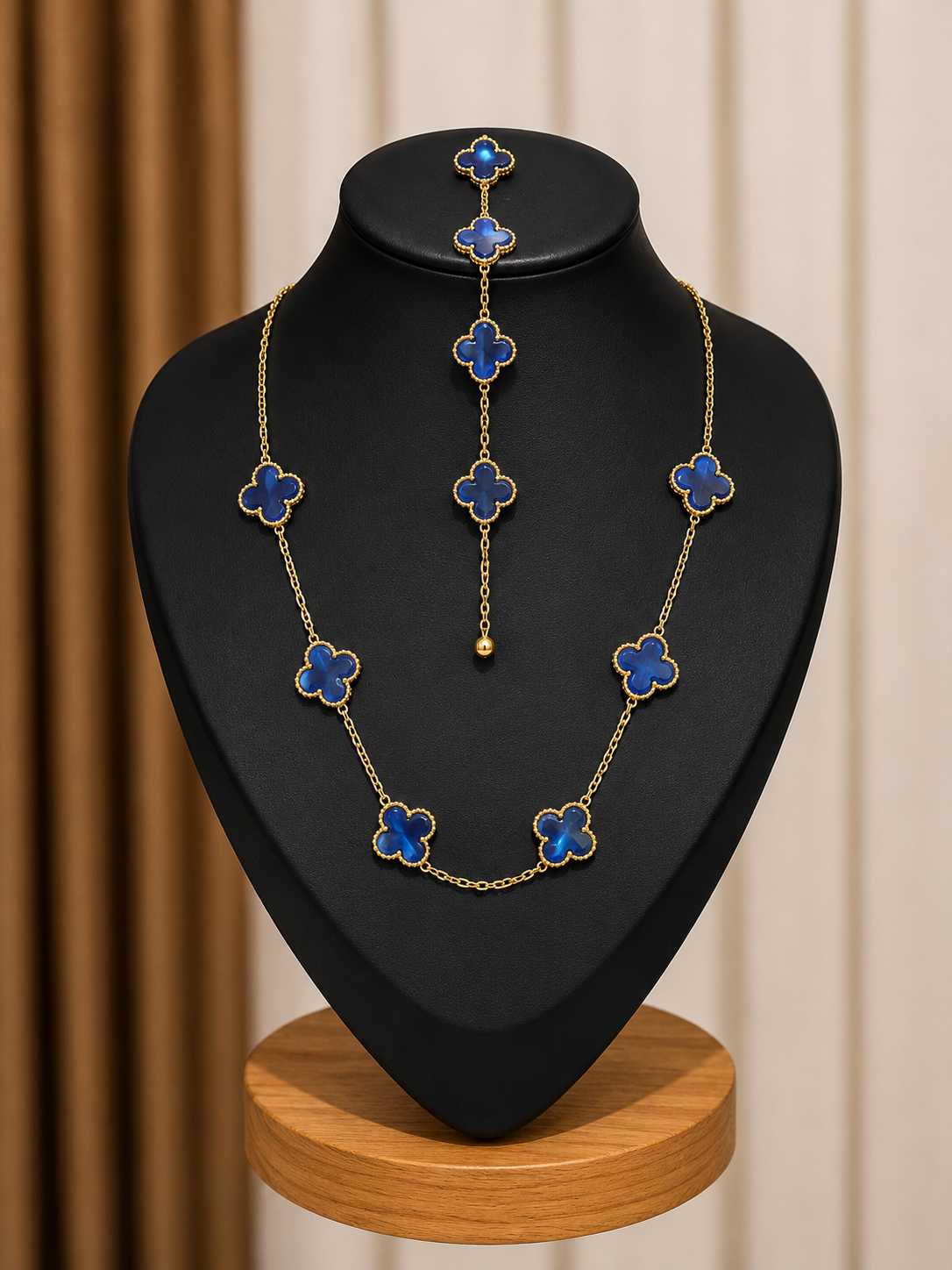 3 Leaf Clover set ( necklace& bracelet)