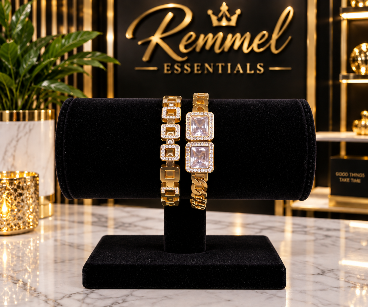 Diamond Set Bracelet( 2 pieces)