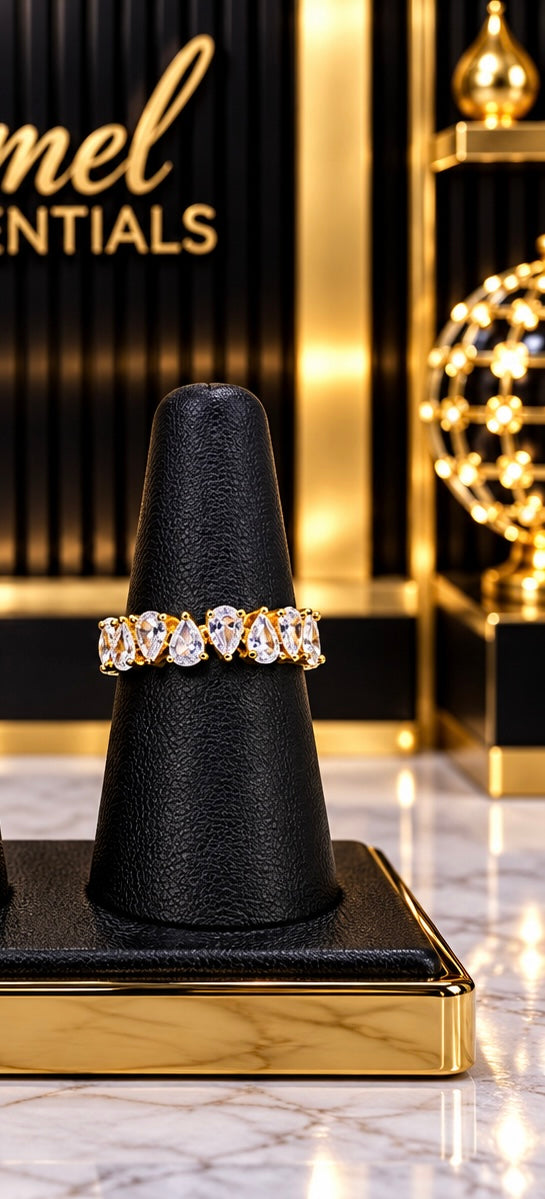 Eternity Tear Drop Ring