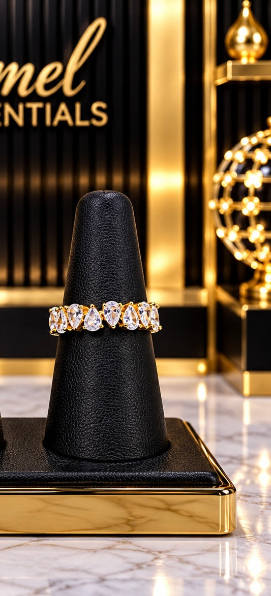 Eternity Tear Drop Ring
