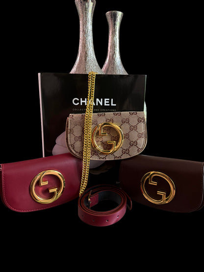 GG oval waist/ crossbody bag