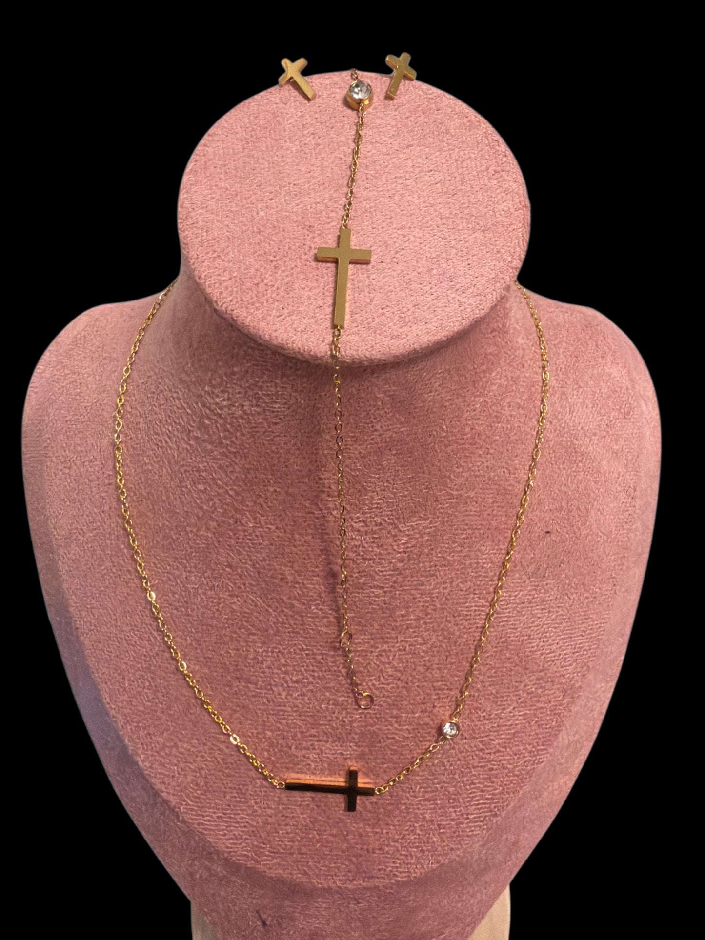 Cross 3 piece set ( stainless steel)
