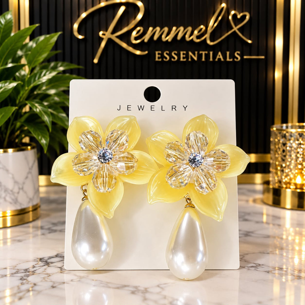 Ivory Bloom Earrings