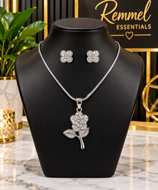 Rose Necklace Set