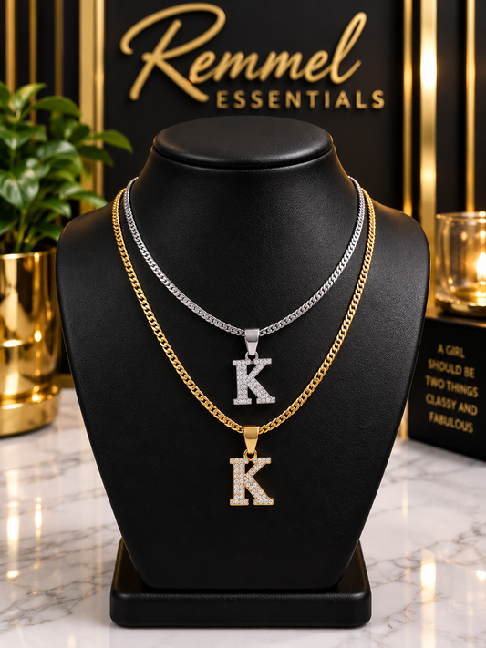 K1000 initial necklace